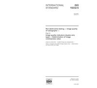 ISO 19232-5:2004, Non-destructive testing - Image quality of radiographs - Part 5: Image quality indicators (duplex wire type) - Determination of image unsharpness value