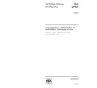 ISO 20905:2004, Coal preparation - Determination of dust/moisture relationship for coal