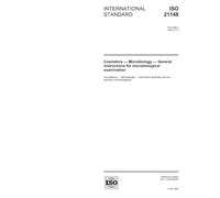 ISO 21148:2005, Cosmetics - Microbiology - General instructions for microbiological examination