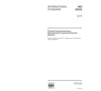 ISO 22222:2005, Personal financial planning - Requirements for personal financial planners