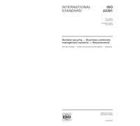 ISO 22301:2012, First Edition: Societal security - Business continuity management systems -- Requirements