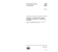 ISO 2233:2000, Packaging - Complete, filled transport packages and unit loads - Conditioning for testing
