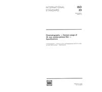 ISO 23:1993, Cinematography -- Camera usage of 35 mm motion-picture film -- Specifications