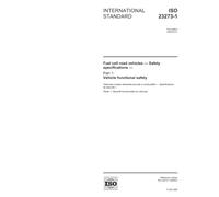 ISO 23273-1:2006, Fuel cell road vehicles - Safety specifications - Part 1: Vehicle functional safety