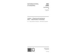 ISO 2589:2002, Leather - Physical and mechanical tests - Determination of thickness