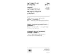 ISO 2710-1:2000, Reciprocating internal combustion engines -- Vocabulary -- Part 1: Terms for engine design and operation