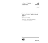 ISO 2811-4:1997, Paints and varnishes - Determination of density - Part 4: Pressure cup method