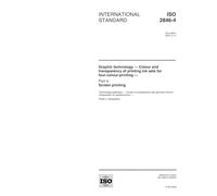 ISO 2846-4:2000, Graphic technology -- Colour and transparency of printing ink sets for four-colour-printing -- Part 4: Screen printing