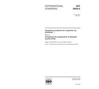 ISO 2859-4:2002, Sampling procedures for inspection by attributes - Part 4: Procedures for assessment of declared quality levels