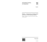 ISO 295:2004, Plastics - Compression moulding of test specimens of thermosetting materials