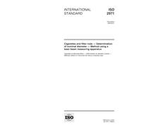 ISO 2971:1998, Cigarettes and filter rods - Determination of nominal diameter - Method using a laser beam measuring apparatus