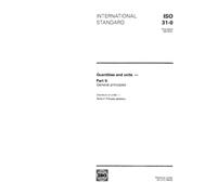 ISO 31-0:1992, Quantities and units -- Part 0: General principles