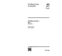 ISO 31-7:1992, Quantities and units -- Part 7: Acoustics
