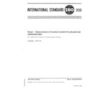ISO 3130:1975, Wood -- Determination of moisture content for physical and mechanical tests