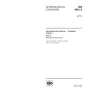 ISO 3452-3:1998, Non-destructive testing -- Penetrant testing -- Part 3: Reference test blocks
