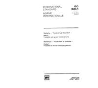 ISO 3534-1:1993, Statistics - Vocabulary and symbols - Part 1: Probability and general statistical terms