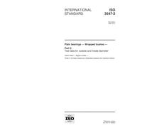 ISO 3547-2:1999, Plain bearings -- Wrapped bushes -- Part 2: Test data for outside and inside diameter