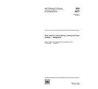 ISO 3677:1992, Filler metal for soft soldering, brazing and braze welding - Designation