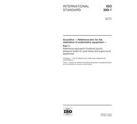 ISO 389-1:1998, Acoustics - Reference zero for the calibration of audiometric equipment - Part 1: Reference equivalent threshold sound pressure levels for pure tones and supra-aural earphones