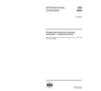 ISO 3928:1999, Sintered metal materials, excluding hardmetals -- Fatigue test pieces