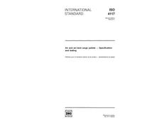 ISO 4117:1993, Air and air/land cargo pallets - Specification and testing
