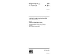 ISO 4126-4:2004, Safety devices for protection against excessive pressure - Part 4: Pilot-operated safety valves