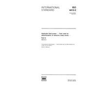 ISO 4412-2:1991, Hydraulic fluid power - Test code for determination of airborne noise levels - Part 2: Motors