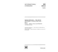 ISO 4412-3:1991, Hydraulic fluid power - Test code for determination of airborne noise levels - Part 3: Pumps - Method using a parallelepiped microphone array