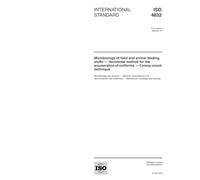 ISO 4832:2006, Microbiology of food and animal feeding stuffs - Horizontal method for the enumeration of coliforms - Colony-count technique