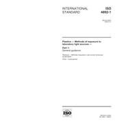 ISO 4892-1:1999, Plastics -- Methods of exposure to laboratory light sources -- Part 1: General guidance