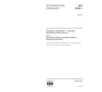 ISO 5599-1:2001, Pneumatic fluid power - Five-port directional control valves - Part 1: Mounting interface surfaces without electrical connector