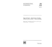 ISO 5628:1990, Paper and board -- Determination of bending stiffness by static methods -- General principles