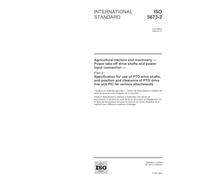 ISO 5673-2:2005, Agricultural tractors and machinery - Power take-off drive shafts and power-input connection - Part 2: Specification for use of PTO ... drive line and PIC for various attachments