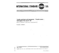 ISO 575:1978, Textile machinery and accessories -- Transfer cones -- Half angle of the cone 4 degrees 20'