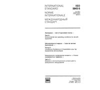 ISO 5843-5:1990, Aerospace - List of equivalent terms - Part 5: Environmental and operating conditions for aircraft equipment