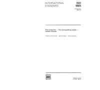 ISO 5923:1989, Fire protection - Fire extinguishing media - Carbon dioxide