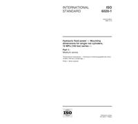 ISO 6020-1:1998, Hydraulic fluid power -- Mounting dimensions for single rod cylinders, 16 MPa (160 bar) series -- Part 1: Medium series