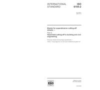 ISO 6105-2:2004, Blanks for superabrasive cutting-off wheels - Part 2: Hand-held cutting-off in building and civil engineering
