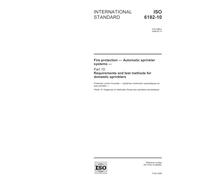 ISO 6182-10:2006, Fire protection - Automatic sprinkler systems - Part 10: Requirements and test methods for domestic sprinklers