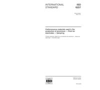ISO 6257:2002, Carbonaceous materials used in the production of aluminium -- Pitch for electrodes -- Sampling (available in English only)