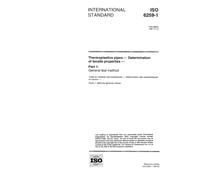ISO 6259-1:1997, Thermoplastics pipes -- Determination of tensile properties -- Part 1: General test method