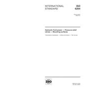 ISO 6264:1998, Hydraulic fluid power - Pressure-relief valves - Mounting surfaces