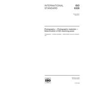 ISO 6328:2000, Photography -- Photographic materials -- Determination of ISO resolving power