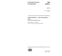 ISO 6344-1:1998, Coated abrasives - Grain size analysis - Part 1: Grain size distribution test