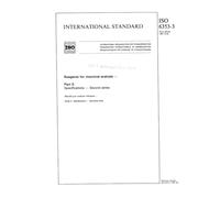 ISO 6353-3:1987, Reagents for chemical analysis -- Part 3 : Specifications -- Second series