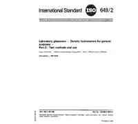ISO 649-2:1981, Laboratory glassware - Density hydrometers for general purposes - Part 2 : Test methods and use