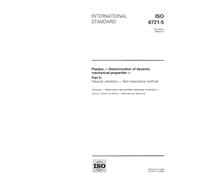 ISO 6721-5:1996, Plastics - Determination of dynamic mechanical properties - Part 5: Flexural vibration - Non-resonance method