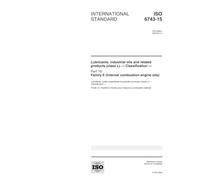 ISO 6743-15:2000, Lubricants, industrial oils and related products (class L) - Classification - Part 15: Family E (Internal combustion engine oils)