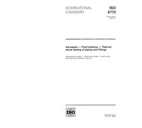 ISO 6773:1994, Aerospace - Fluid systems - Thermal shock testing of piping and fittings