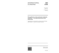 ISO 6780:2003, Flat pallets for intercontinental materials handling - Principal dimensions and tolerances